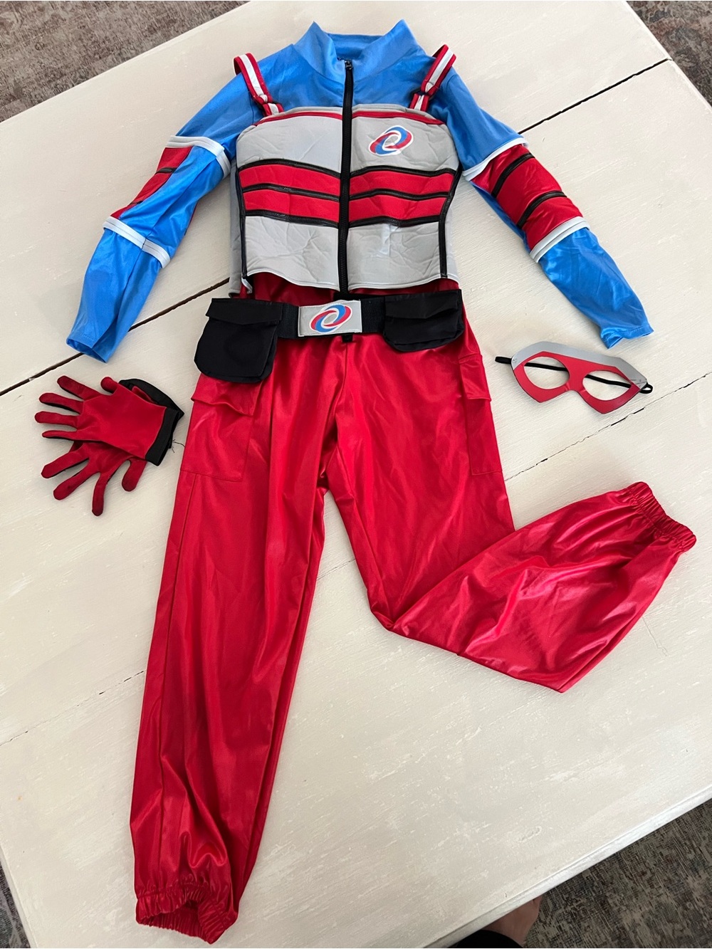 Henry Danger Kid Danger Costume ๐ฆธ | Complete Set | Jumpsuit, Mask, Gloves & Belt